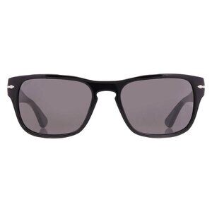 New Persol Dark Grey Square Unisex Sunglasses PO3341S 95/B1 55 PO3341S 95/B1 55